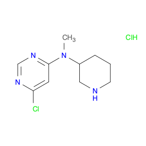 4-Pyrimidinamine, 6-chloro-N-methyl-N-3-piperidinyl-, hydrochloride (1:1)