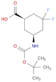 Cyclohexanecarboxylic acid, 5-[[(1,1-dimethylethoxy)carbonyl]amino]-3,3-difluoro-, (1R,5S)-rel-