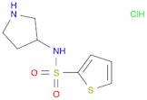 2-Thiophenesulfonamide, N-3-pyrrolidinyl-, hydrochloride (1:1)