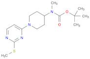 Carbamic acid, N-methyl-N-[1-[2-(methylthio)-4-pyrimidinyl]-4-piperidinyl]-, 1,1-dimethylethyl est…