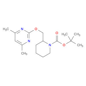 1-Piperidinecarboxylic acid, 2-[[(4,6-dimethyl-2-pyrimidinyl)oxy]methyl]-, 1,1-dimethylethyl ester