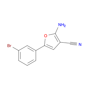 3-Furancarbonitrile, 2-amino-5-(3-bromophenyl)-