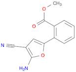 Benzoic acid, 2-(5-amino-4-cyano-2-furanyl)-, methyl ester