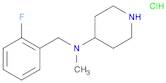 4-Piperidinamine, N-[(2-fluorophenyl)methyl]-N-methyl-, hydrochloride (1:1)