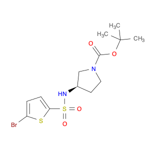 1-Pyrrolidinecarboxylic acid, 3-[[(5-bromo-2-thienyl)sulfonyl]amino]-, 1,1-dimethylethyl ester, ...