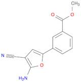 Benzoic acid, 3-(5-amino-4-cyano-2-furanyl)-, methyl ester