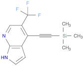 1H-Pyrrolo[2,3-b]pyridine, 5-(trifluoromethyl)-4-[2-(trimethylsilyl)ethynyl]-