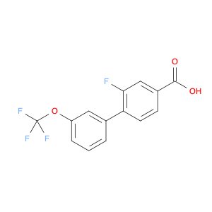 3-Fluoro-4-(3-trifluoromethoxyphenyl)benzoic acid
