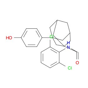 Tricyclo[3.3.1.13,7]decane-1-carboxamide, N-(2,6-dichlorophenyl)-3-(4-hydroxyphenyl)-