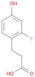 Benzenepropanoic acid, 2-fluoro-4-hydroxy-