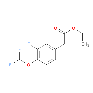 Benzeneacetic acid, 4-(difluoromethoxy)-3-fluoro-, ethyl ester