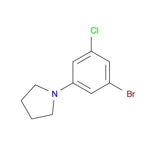 Pyrrolidine, 1-(3-bromo-5-chlorophenyl)-