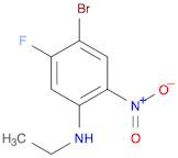 Benzenamine, 4-bromo-N-ethyl-5-fluoro-2-nitro-