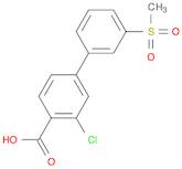 [1,1'-Biphenyl]-4-carboxylic acid, 3-chloro-3'-(methylsulfonyl)-