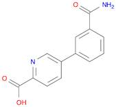 2-Pyridinecarboxylic acid, 5-[3-(aminocarbonyl)phenyl]-