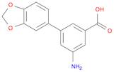 Benzoic acid, 3-amino-5-(1,3-benzodioxol-5-yl)-