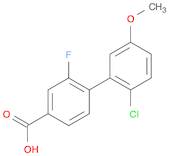 [1,1'-Biphenyl]-4-carboxylic acid, 2'-chloro-2-fluoro-5'-methoxy-