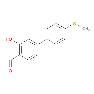 [1,1'-Biphenyl]-4-carboxaldehyde, 3-hydroxy-4'-(methylthio)-