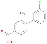 [1,1'-Biphenyl]-4-carboxylic acid, 3'-chloro-2-methyl-