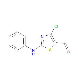 5-Thiazolecarboxaldehyde, 4-chloro-2-(phenylamino)-