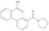 [1,1'-Biphenyl]-2-carboxylic acid, 3'-(1-pyrrolidinylcarbonyl)-