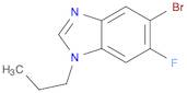 1H-Benzimidazole, 5-bromo-6-fluoro-1-propyl-