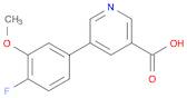 3-Pyridinecarboxylic acid, 5-(4-fluoro-3-methoxyphenyl)-