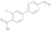 [1,1'-Biphenyl]-4-carboxylic acid, 3-chloro-4'-formyl-