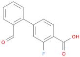 [1,1'-Biphenyl]-4-carboxylic acid, 3-fluoro-2'-formyl-