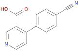 3-Pyridinecarboxylic acid, 4-(4-cyanophenyl)-