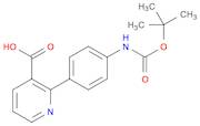 3-Pyridinecarboxylic acid, 2-[4-[[(1,1-dimethylethoxy)carbonyl]amino]phenyl]-