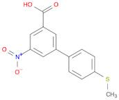 [1,1'-Biphenyl]-3-carboxylic acid, 4'-(methylthio)-5-nitro-