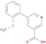 3-Pyridinecarboxylic acid, 5-[2-(methylthio)phenyl]-