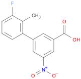 [1,1'-Biphenyl]-3-carboxylic acid, 3'-fluoro-2'-methyl-5-nitro-