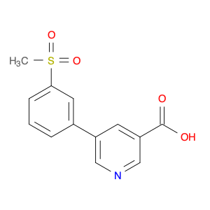 3-Pyridinecarboxylic acid, 5-[3-(methylsulfonyl)phenyl]-