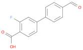 [1,1'-Biphenyl]-4-carboxylic acid, 3-fluoro-4'-formyl-