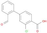 [1,1'-Biphenyl]-4-carboxylic acid, 3-chloro-2'-formyl-