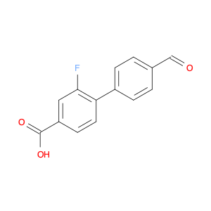 [1,1'-Biphenyl]-4-carboxylic acid, 2-fluoro-4'-formyl-