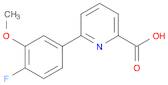 2-Pyridinecarboxylic acid, 6-(4-fluoro-3-methoxyphenyl)-