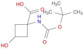 Cyclobutanecarboxylic acid, 1-[[(1,1-dimethylethoxy)carbonyl]amino]-3-hydroxy-