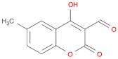 2H-1-Benzopyran-3-carboxaldehyde, 4-hydroxy-6-methyl-2-oxo-