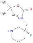 Carbamic acid, N-[(3-fluoro-3-piperidinyl)methyl]-, 1,1-dimethylethyl ester