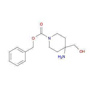 1-Piperidinecarboxylic acid, 4-amino-4-(hydroxymethyl)-, phenylmethyl ester