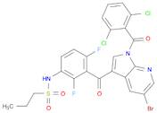 1-PropanesulfonaMide, N-[3-[[5-broMo-1-(2,6-dichlorobenzoyl)-1H-pyrrolo[2,3-b]pyridin-3-yl]carbony…