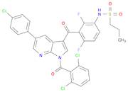 1-PropanesulfonaMide, N-[3-[[5-(4-chlorophenyl)-1-(2,6-dichlorobenzoyl)-1H-pyrrolo[2,3-b]pyridin-3…