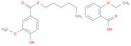 Benzoic acid, 3-hydroxy-4-methoxy-, hexyl ester, mixt. with 2-ethoxybenzoic acid (9CI)