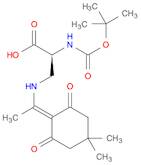 L-Alanine, 3-[[1-(4,4-dimethyl-2,6-dioxocyclohexylidene)ethyl]amino]-N-[(1,1-dimethylethoxy)carbon…