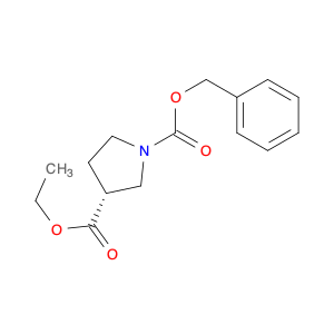 1,3-Pyrrolidinedicarboxylic acid, 3-ethyl 1-(phenylmethyl) ester, (3R)-