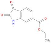 1H-Indole-6-carboxylic acid, 2,3-dihydro-2,3-dioxo-, ethyl ester