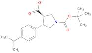 1,3-Pyrrolidinedicarboxylic acid, 4-[4-(1-methylethyl)phenyl]-, 1-(1,1-dimethylethyl) ester, (3R...